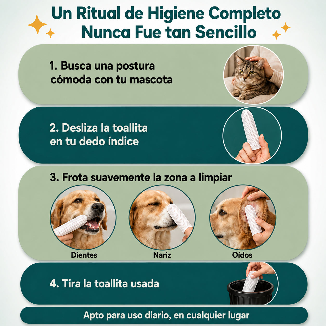 Kit de Aseo Facial: Oídos, Dientes y Nariz